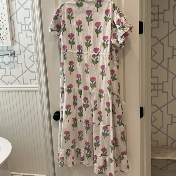 Victoria Dunn size XL dress pink blue green white floral - Picture 7 of 7